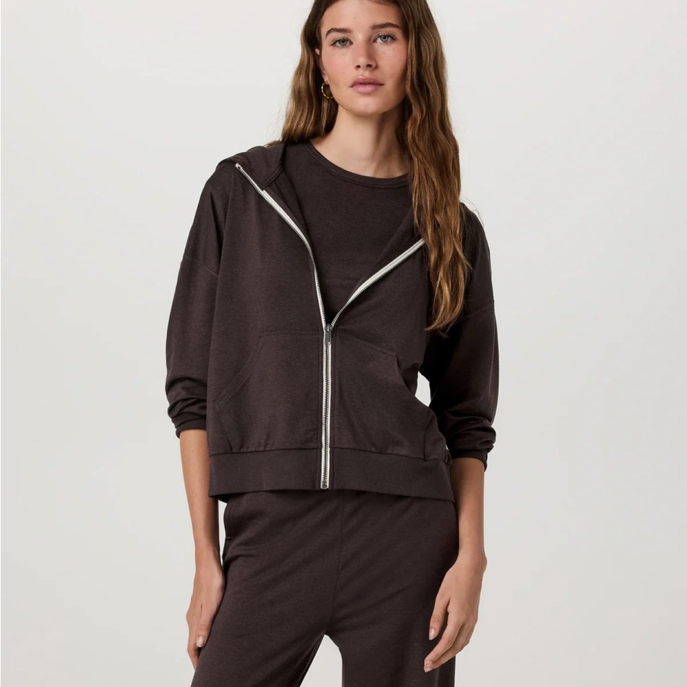 Vuori Halo Modern Full Zip in Java Heather